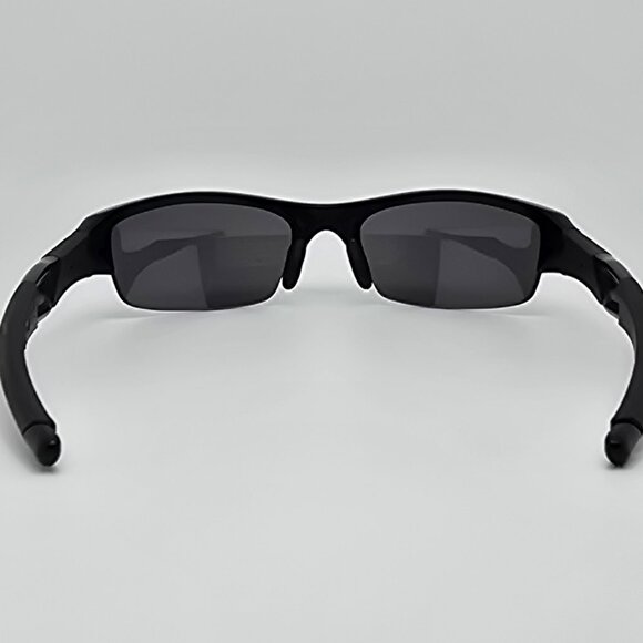 Oakley 12-900 Flak Jacket Jet Black Frame Polarized Black Iridium Sunglasses - Picture 4 of 15
